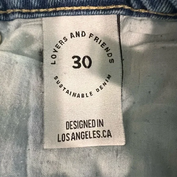 LOVERS + FRIENDS Revolve Reece High Rise Slim Straight Harland Denim Size 30 - Picture 12 of 16